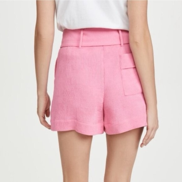 STAUD
Sage Rib Pleat Tie Shorts In  Wild Orchid - Picture 6 of 11